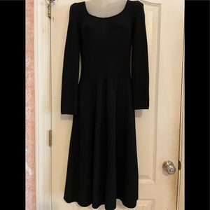 Vintage St. John black sheath dress size 8